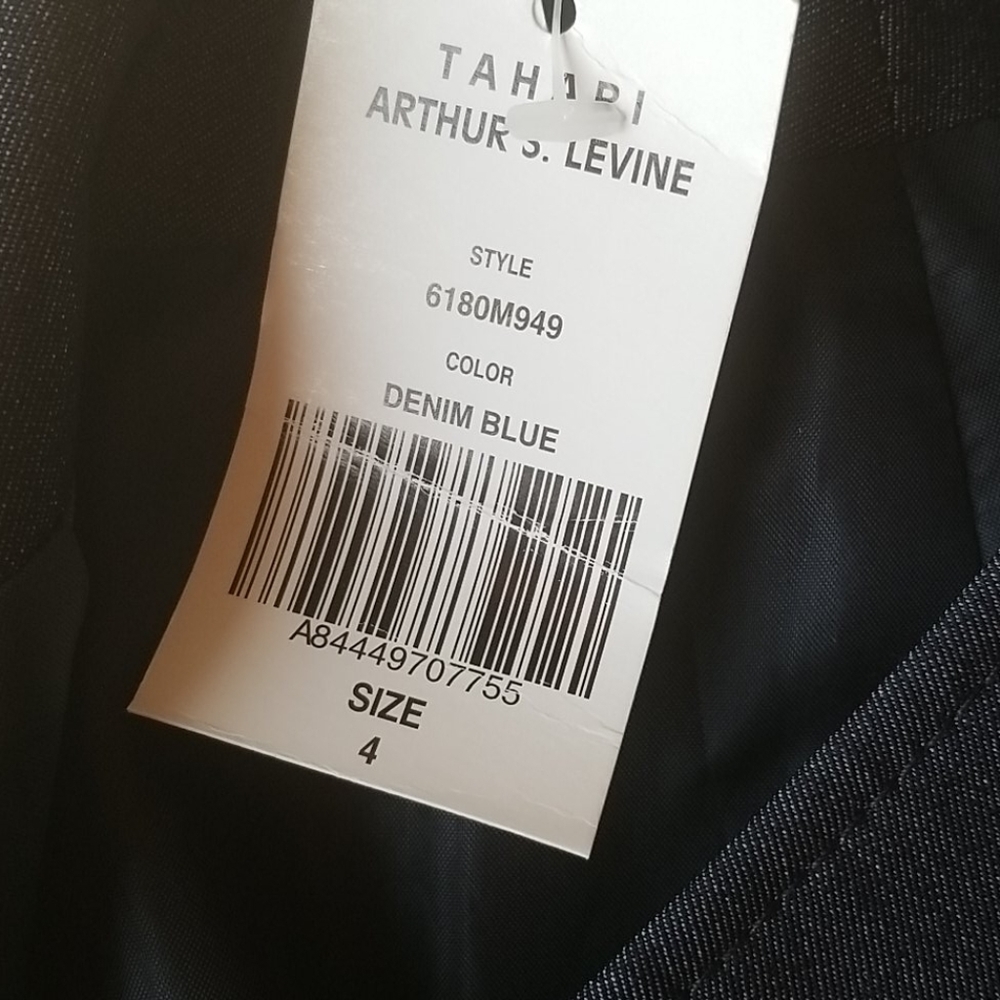 NWT Tahari Denim Pencil Dress Skirt -Size 4 - Picture 3 of 5